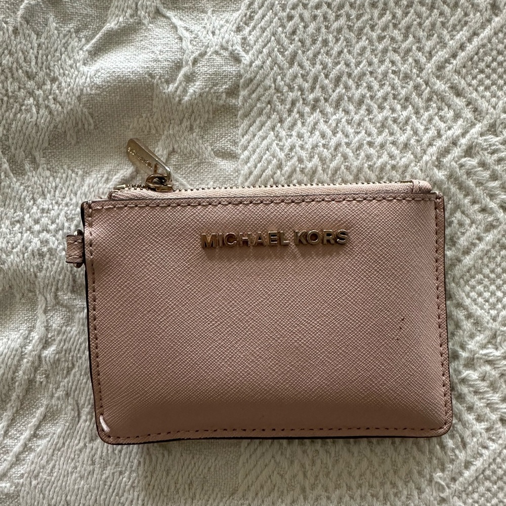 Michael Kors Pink Wallet Sleek Design Compact Size
